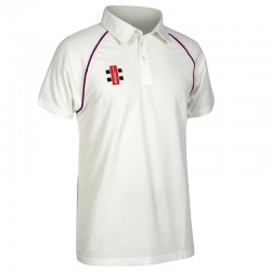 Plain Matrix short sleeve shirt Gray Nicolls 145 GSM