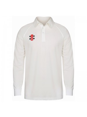 Plain Kids Matrix long sleeve shirt Gray Nicolls 145 GSM