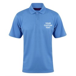 Personalised Polo Shirts Coolplus Henbury 180gsm with custom text Embroidery or logo