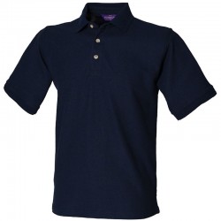 Personalised Polo Shirt Ultimate Heavy Pique Henbury 250gsm with custom text Embroidery or logo
