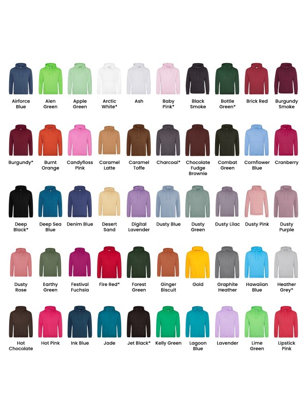 Plain Hoodie College AWDis Just Hoods 280 GSM