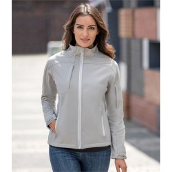 Plain LADIES BIONIC SOFT SHEL JACKET RUSSELL 320 GSM