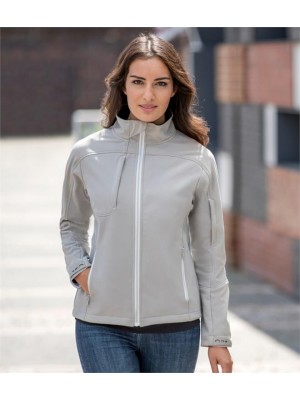 Plain LADIES BIONIC SOFT SHEL JACKET RUSSELL 320 GSM