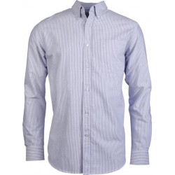 Plain LONG SLEEVE STRIPED OXFORD SHIRT KARIBAN 130 GSM