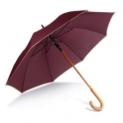 Plain Automatic wooden umbrella KI-MOOD 