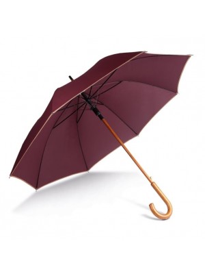 Plain Automatic wooden umbrella KI-MOOD 