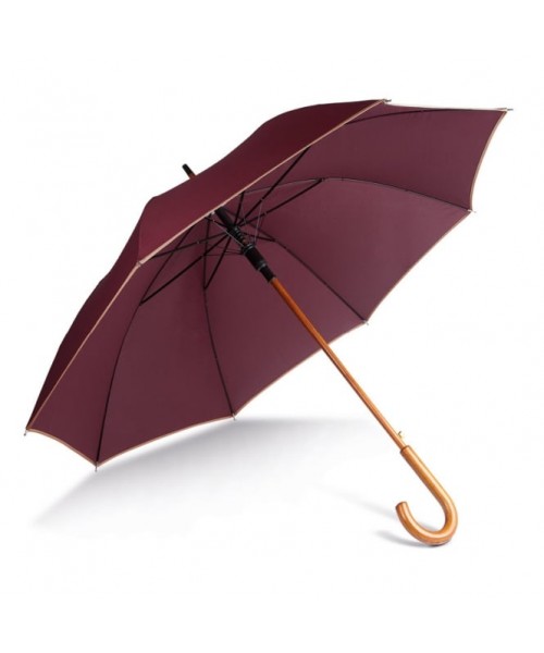 Plain Automatic wooden umbrella KI-MOOD 