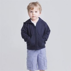 Plain BABY/TODDLER ZIP HOODED SWEATSHIRT LARKWOOD 280 GSM