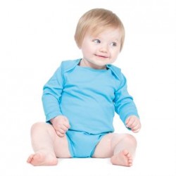 Plain LONG SLEEVE BABY BODYSUIT LARKWOOD 200 GSM