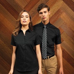 Plain Signature Oxford short sleeve SHIRT PREMIER 135 GSM