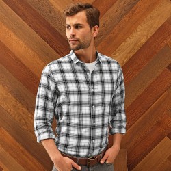 Plain Ginmill check cotton long sleeve SHIRT PREMIER 115 GSM