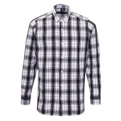 Plain Ginmill check cotton long sleeve SHIRT PREMIER 115 GSM