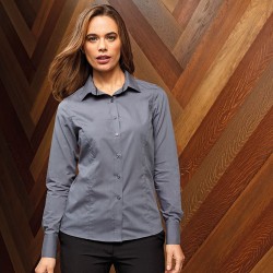Plain LADIES LONG SLEEVE FITTED FRIDAY SHIRT PREMIER 105 GSM