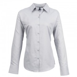 Plain Women's signature Oxford long sleeve shirt PREMIER 135 GSM