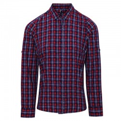 Plain Women's Sidehill check cotton long sleeve SHIRT PREMIER 115 GSM