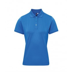 Plain LADIES COOLCHECKER® PLUS PIQUÉ POLO SHIRT PREMIER 185 GSM