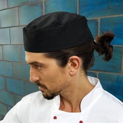 Plain TURN-UP CHEF'S HAT PREMIER 195 GSM