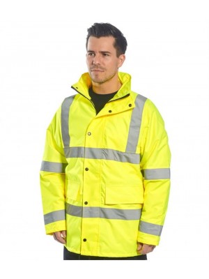 Plain HI-VIS 4-IN-1 TRAFFIC JACKET PORTWEST