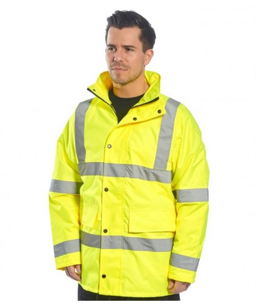 Plain HI-VIS 4-IN-1 TRAFFIC JACKET PORTWEST