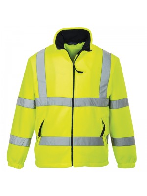 Plain Lined Hi-Vis Mesh Lined Fleece Portwest 300 GSM