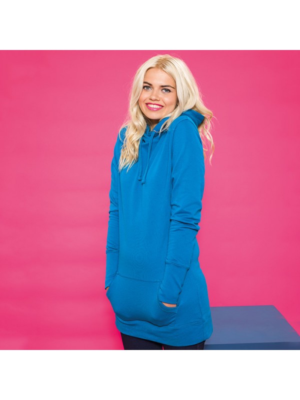All We Do Is Womens Girlie Longline Hoodie