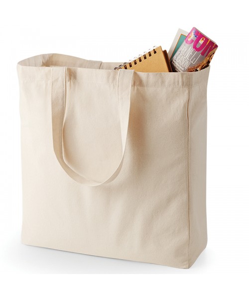 Plain Canvas Classic Shopper BAGS QUADRA 285 GSM