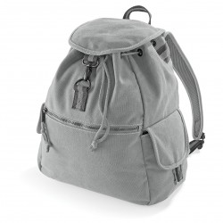 Plain Vintage canvas backpack BAG QUADRA 580 GSM