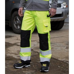 Plain SAFE-GUARD HI-VIS CARGO TROUSERS RESULT 280 GSM