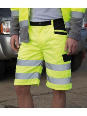 Plain SAFE-GUARD HI-VIS CARGO SHORTS RESULT 280 GSM