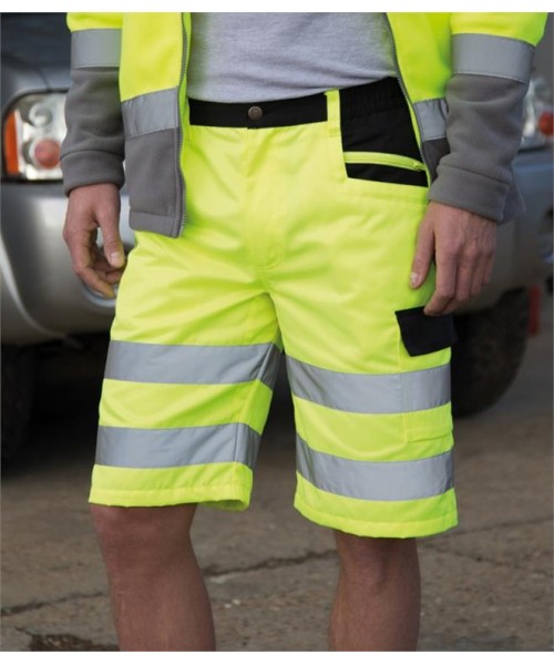 Plain SAFE-GUARD HI-VIS CARGO SHORTS RESULT 280 GSM