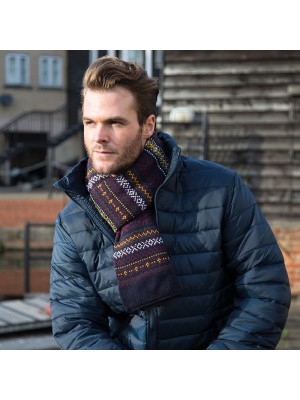 Plain Arran heavy knit scarve RESULT WINTER ESSENTIALS