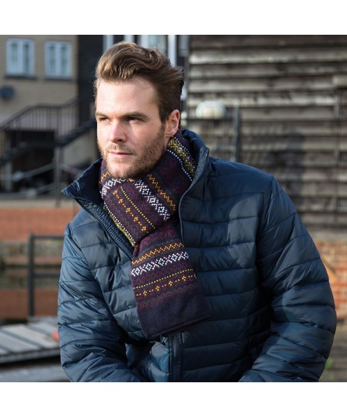 Plain Arran heavy knit scarve RESULT WINTER ESSENTIALS