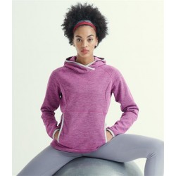 Plain LADIES NARADA FLEECE HOODIE REGATTA ACTIVEWEAR 210 GSM