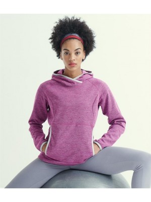 Plain LADIES NARADA FLEECE HOODIE REGATTA ACTIVEWEAR 210 GSM