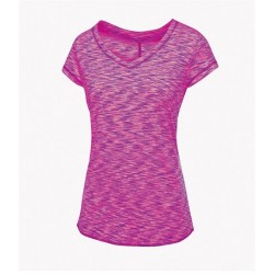 Plain LADIES ASHRAMA V NECK T-SHIRT REGATTA ACTIVEWEAR 165 GSM