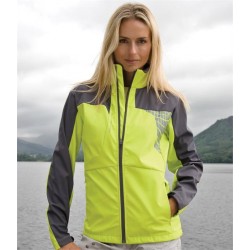 Plain LADIES TEAM SOFT SHELL JACKET SPIRO