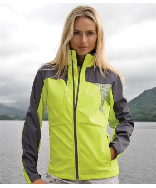 Plain LADIES TEAM SOFT SHELL JACKET SPIRO