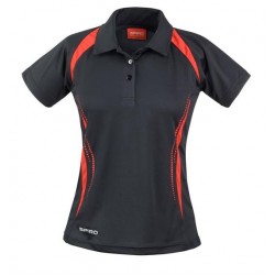 Plain LADIES TEAM SPIRIT POLO SHIRT SPIRO 145 GSM