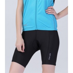 Plain LADIES BIKEWEAR PADDED CYCLING SHORTS SPIRO 200 GSM