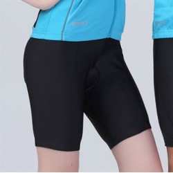 Plain LADIES BIKEWEAR PADDED CYCLING SHORTS SPIRO 200 GSM