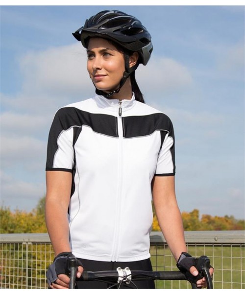 Plain LADIES BIKEWEAR CYCLING TOP SPIRO 170 GSM