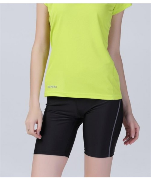 Plain LADIES BODYFIT BASE LAYER SHORTS SPIRO 200 GSM