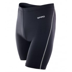 Plain BODYFIT BASE LAYER SHORTS SPIRO 200 GSM