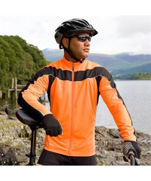 Plain BIKEWEAR LONG SLEEVE PERFORMANCE CYCLING TOP SPIRO 170 GSM