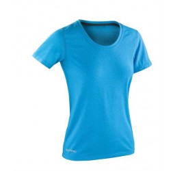 Plain LADIES FITNESS SHINY MARL T-SHIRT SPIRO 180 GSM