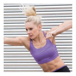 Plain Women's fitness crop top SPIRO 180 GSM