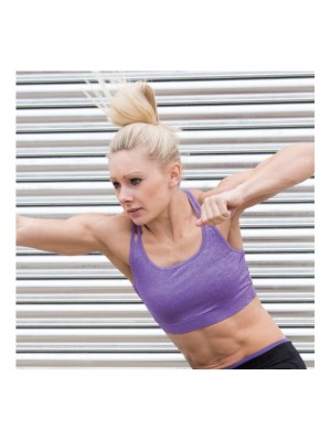 Plain Women's fitness crop top SPIRO 180 GSM