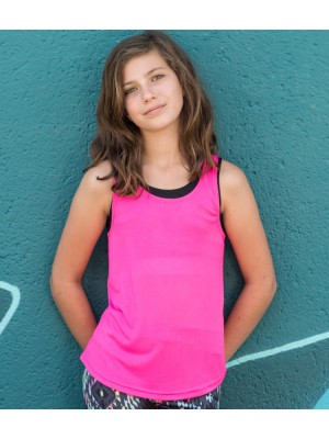 Plain MINNI KIDS FASHION WORKOUT VEST SKINNIFIT 150 GSM