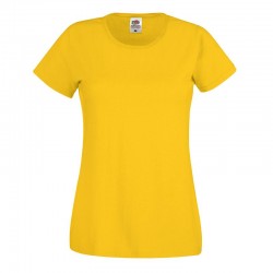Personalised T Shirt Lady Fit Original Fruit of the loom White 160gsm, Colours 165gsm  with custom design printed