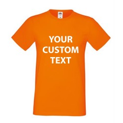 Personalised T Shirt Sofspun® T Fruit of the loom 165 with custom design printed